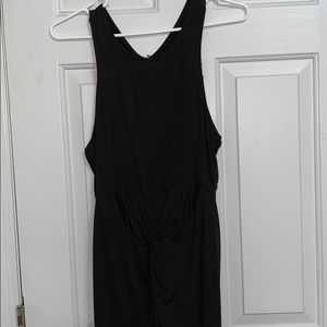 Black ruched dress